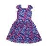 robe fleurie plissée friperie vintage