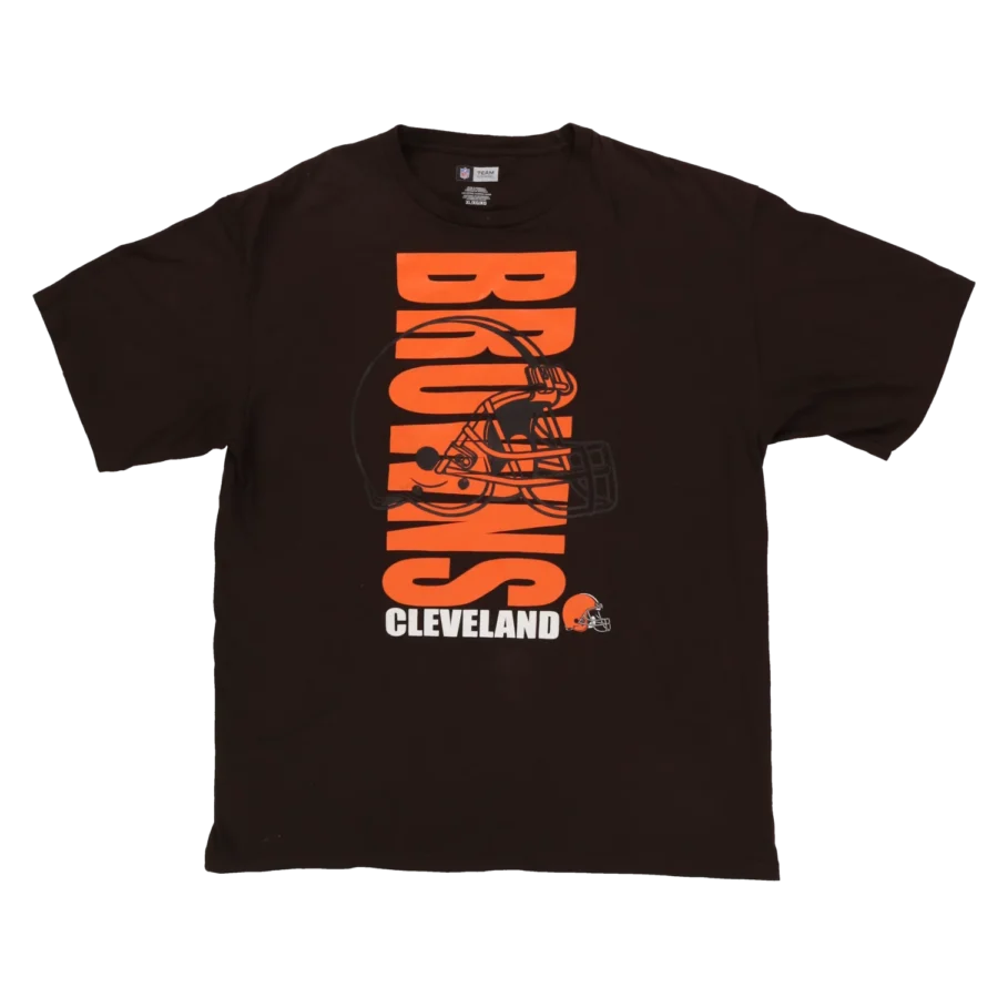 T-shirt NFL manches courtes Browns Cleveland friperie vintage
