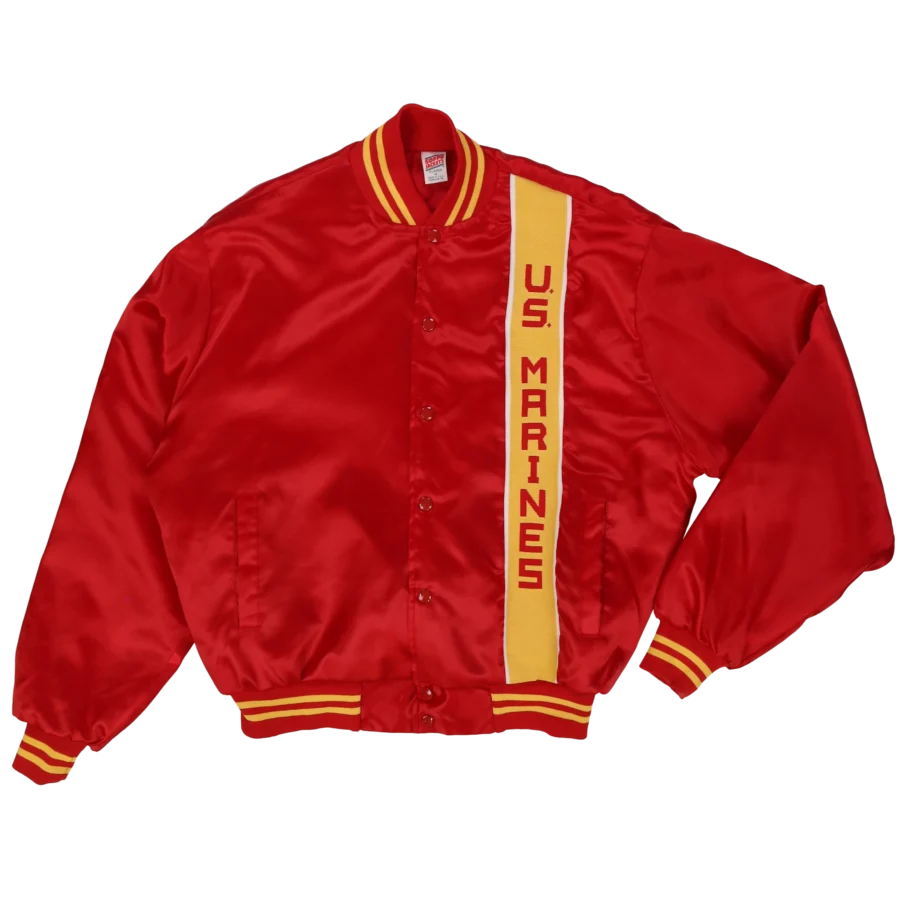 bomber rouge friperie vintage