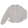 blouse blanche col dentelle friperie vintage