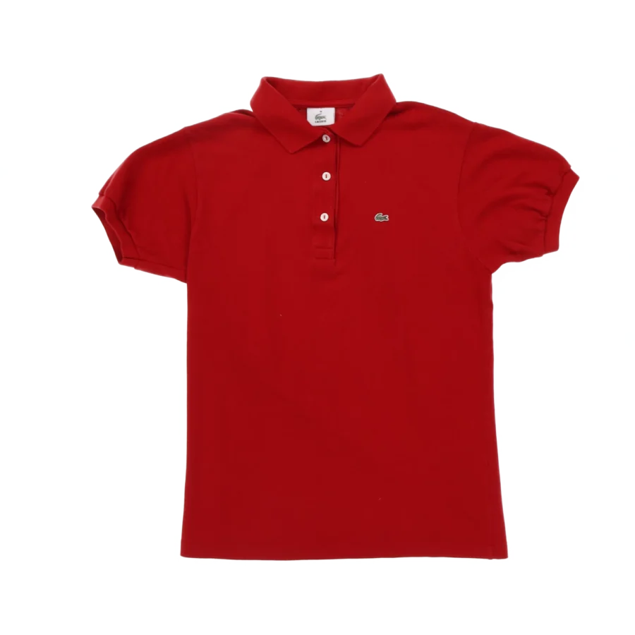 polo Lacoste rouge friperie vintage