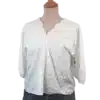 blouse brodée blanche friperie vintage