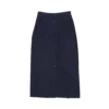 jupe longue bleu marine 100% coton friperie vintage