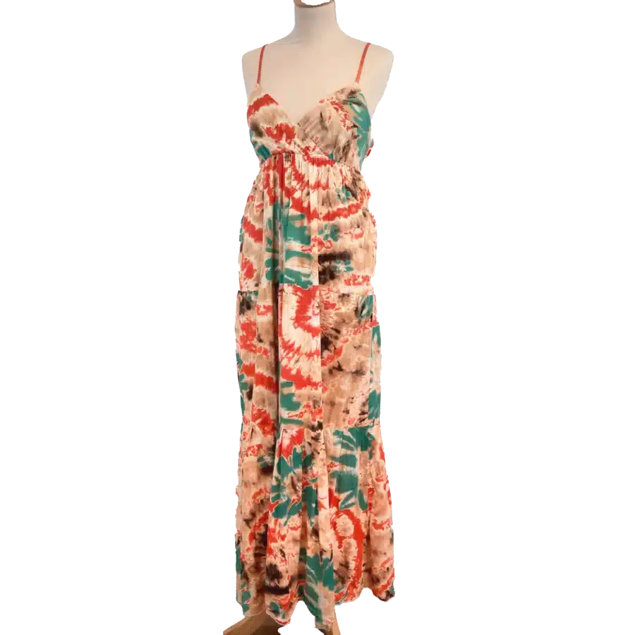 robe tie and dye friperie vintage