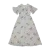 robe bohème à fleurs friperie vintage
