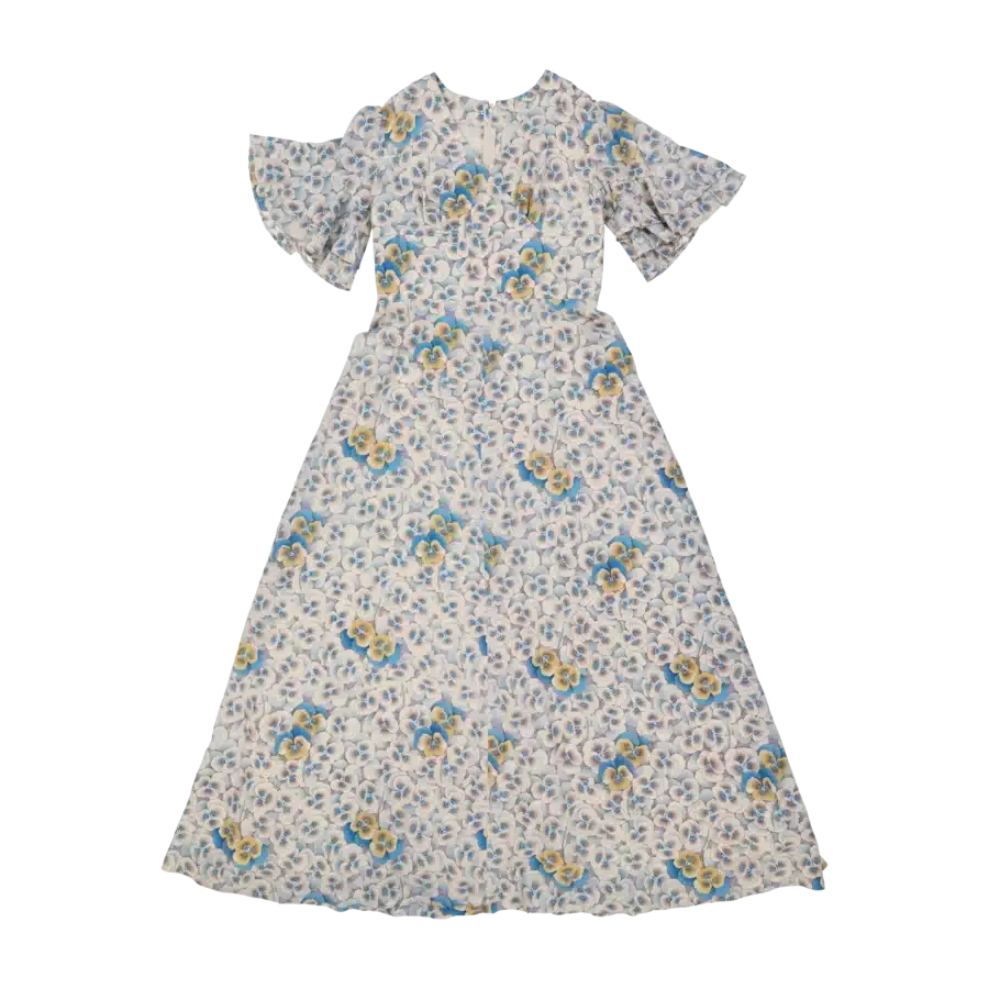 robe bohème à fleurs friperie vintage