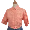 chemise à carreaux saumon friperie vintage